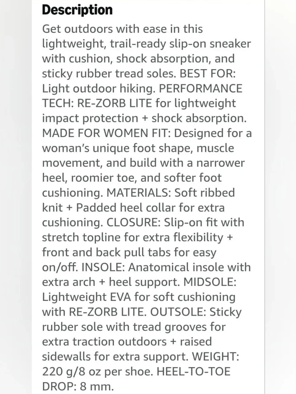 Ryka stretch knit